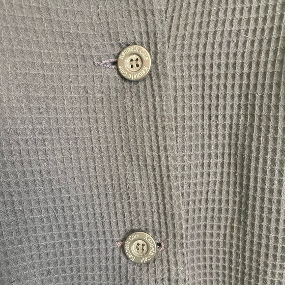 Kenneth Cole Men's Gray Double Breasted Long Sleeve Pea Coat Jacket Medium - Picture 9 of 15